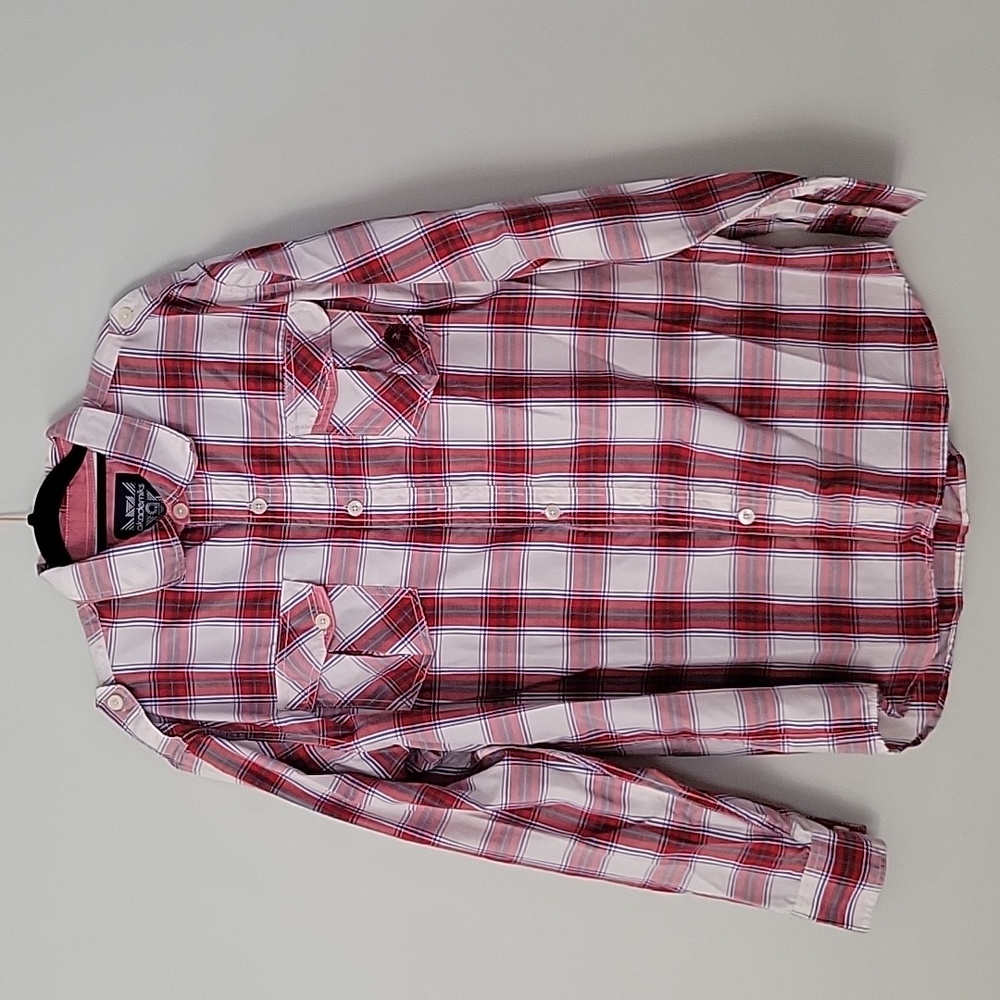 Akademiks Plaid Button Down XL